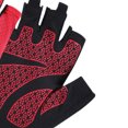thumbnail image 4 of Guantes de medio dedo antideslizantes deportivos guantes cortos guantes sin dedos para mujeres hombres, 4 of 8