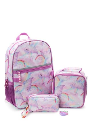 CHIFIGNO Starry Sky Rainbow Unicorn Backpack and Lunch Bag Set for School  Boys Girls Bookbag Middle School Bag Casual Daypack