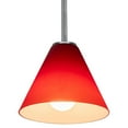 thumbnail image 3 of Access Lighting 28004-3R-BS-RED 7 in. Martini LED Brushed Steel Pendant Ceiling Light in Red, 3 of 6