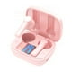thumbnail image 2 of Auriculares compatibles con Bluetooth Auriculares impermeables con cancelación de ruido con compartimento de carga Auriculares inalámbricos TWS, rosa seitruly EL004811-03B, 2 of 2