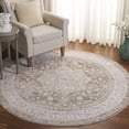 thumbnail image 2 of SAFAVIEH Mason Winslow Medallion Polyester Area Rug, Beige/Green, 6'3" x 6'3" Round, 2 of 10