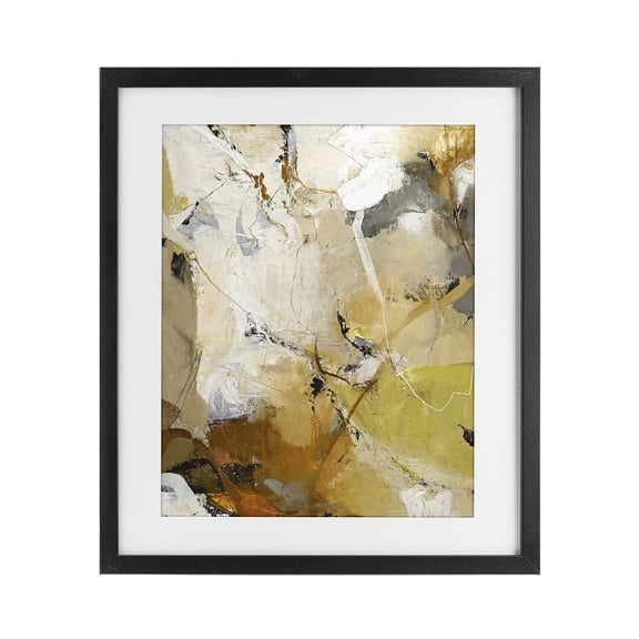 Stupell Industries Contemporary Warm Earth Tones In Motion Black Framed Print Under Glass, 13 x 16, by Design Fabrikken