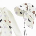 thumbnail image 4 of NIEWTR Baby Boy Swimsuit One Piece Long Sleeve Rash Guard Zipper Swimwear Toddler Shark Bathing Suit Infant Beach Outfits(A01-White,A01-12-24 Months), 4 of 8