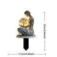 thumbnail image 2 of Garden Statues, 2D Acrylic Figurine Stake, Outdoor Decorative Statue, Acrylic Material, Lawn and Patio Landscape Ornament, for Home Yard Walkway Porch Flower Pot Garden Outdoor Decoration, 2 of 3