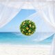 thumbnail image 4 of TABLETREANDS Bola Floral Artificial Simulada Con Margaritas Para De Interiores Y Exteriores, 4 of 6
