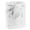White marble, variant on Beige 1.6 Gallon Oval Stone Look Decorative Waste Basket for Bathroom Kitchen Office Home