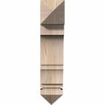 thumbnail image 4 of Ekena Millwork 5 1/2"W x 18"D x 26"H Balboa Arts & Crafts Smooth Bracket, Douglas Fir, 4 of 13