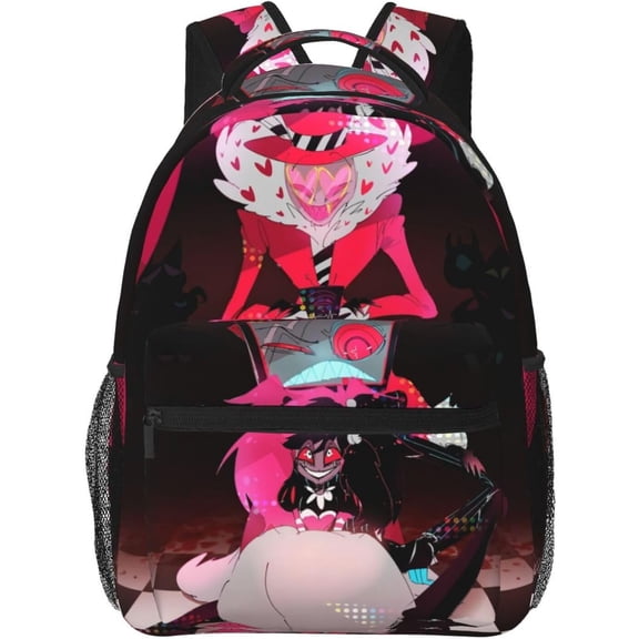 Hazbin Hotel Anime Backpacks High Capacity Bag Multifunction Backpacks Casual Outdoors Travel Daypack