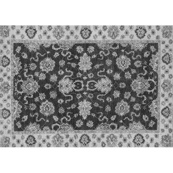 Ahgly Company Indoor Rectangle Oriental Gray Traditional Area Rugs, 2' x 5'