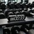 thumbnail image 5 of Remote Control Fitness Timer Clock LED Digital Athletic Workout Wall Clock, Count Down/Up Stopwatch Timer for, 5 of 8
