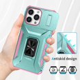 thumbnail image 3 of Funda para GANGXUN iPhone 13 Pro Max - Soporte metálico, Función magnética, Verde, 3 of 5