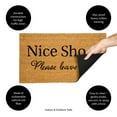 thumbnail image 5 of 28" x 16" Nature Coir Mat, Nice Shoes, 5 of 6