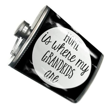 

NEONBLOND Flask Home is Where My Grandkids Are Funny Saying