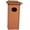 Milwaukee Brown/Weathered Wood, variant on Amish-Made Post-Mount Wood Duck House, Eco-Friendly Poly-Wood Milwaukee Brown/Weathered Wood