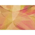 thumbnail image 1 of Ahgly Company Tapis d'Intérieur Lavables en Machine, Rectangle Transitionnel Orange Vif, 3' x 5', 1 of 7