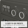 thumbnail image 3 of Martha Stewart 34 QT French Door Air Fryer Toaster Oven, Countertop Convection, 12-in-1, Caviar Gray, 3 of 11