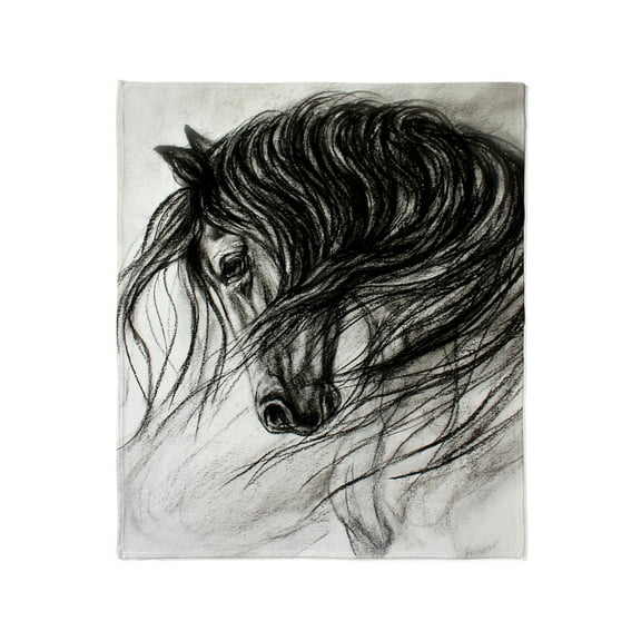 CafePress - Mane Dance Art Throw Blanket - Soft Fleece Throw Blanket, 50"x60" for All Ages