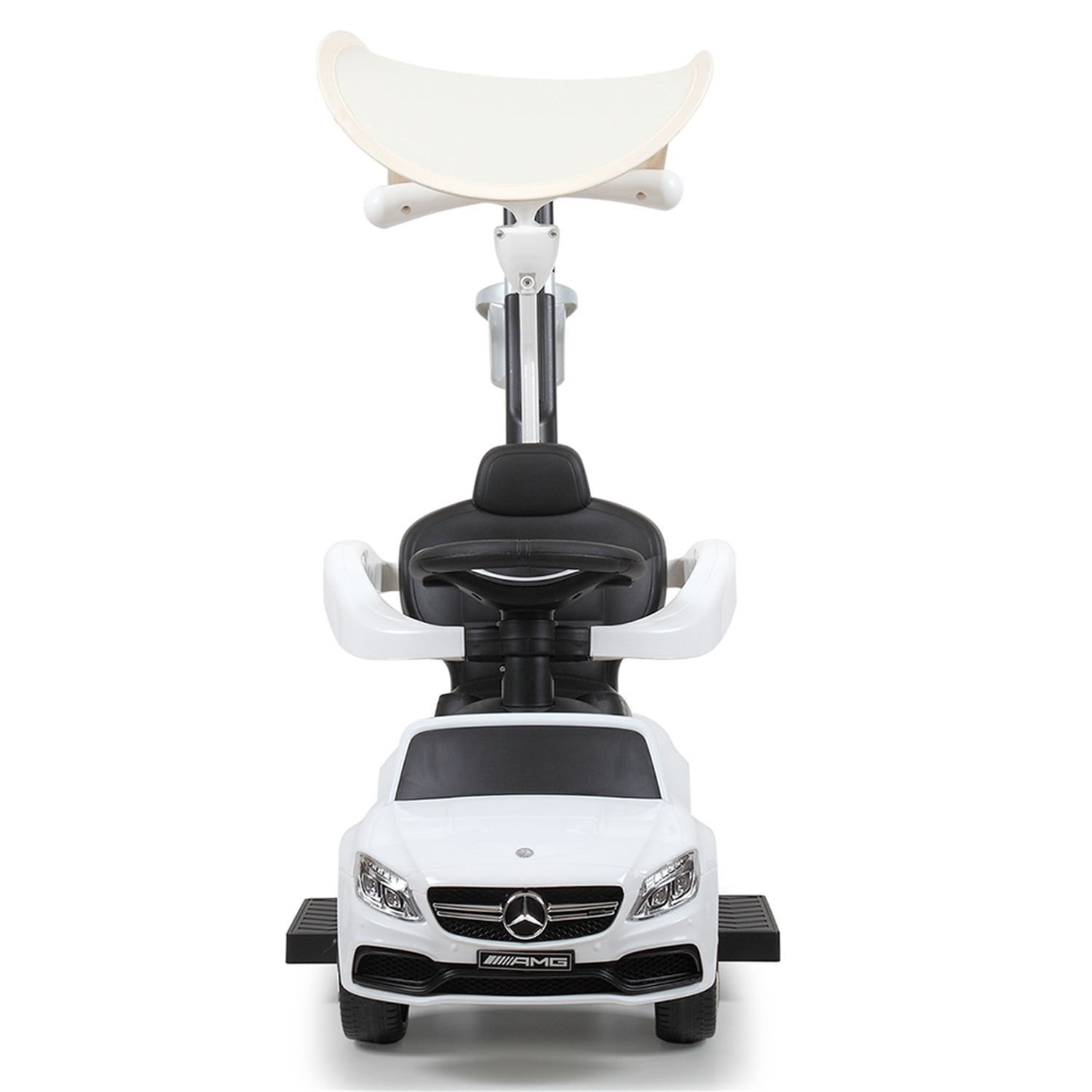 CIPACHO 3-in-1 Cars Toy for Kids to Ride, Multi Function Ride-On Stroller Push Car for Child with Horn, Music, Under Seat Storage, White CIPACHO 3-in-1 Cars Toy for Kids to Ride, Multi Function Ride-On Stroller Push Car for Child with Horn, Music, Under Seat Storage, White