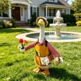 thumbnail image 7 of Cute Porch Goose Summer Outfit Gardening Costume Set, Blue Gingham Dress Apron with Hat and Flower Pot Accessories for 19-23 Inch Porch Goose Clothes Garden Decor, 7 of 7