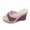 Purple, variant on Hinvhai Women's Denim Espadrille Platform Wedge Sandals Fashion Woven Open Round Toe Slingback Slip On Slippers Summer Casual Dress Slide Sandals Black 7.5(40)
