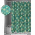 thumbnail image 3 of 72x78 Inch Shower Curtain Teal Yellow Dandelion Bathroom Decor Waterproof Fabric Bathtub Bath Curtains Decorative Farmhouse Botanical Blossom Extra Long Shower Curtain Set with Hooks, 3 of 6