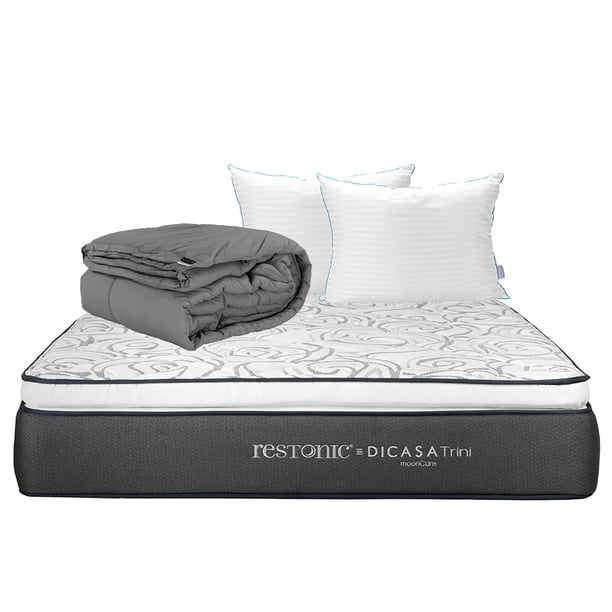 Colchon Trini Matrimonial+Almohada Royal Twin+Edredon Homy