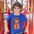 thumbnail image 3 of Tee Hunt Adorable Dorkie in Glasses Youth T-Shirt Toy Dog Kids, Blue, X-Large, 3 of 5