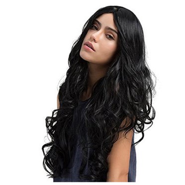 DOPI Brazilian Virgin Hair Full Lace Cap Band Human Hair Wigs For Black Women Long Fashion Sexy Ladies Womens Fully Cover W