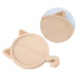 thumbnail image 3 of 1 plato de madera con dibujos animados., 3 of 3