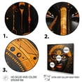 thumbnail image 3 of Designart "Tribes Sacred African Patterns V" African Tribes Floater Framed Canvas Print, 3 of 7