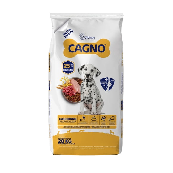 Alimento Cagno 20 Kg Para Perro Cachorro Todas Las Razas