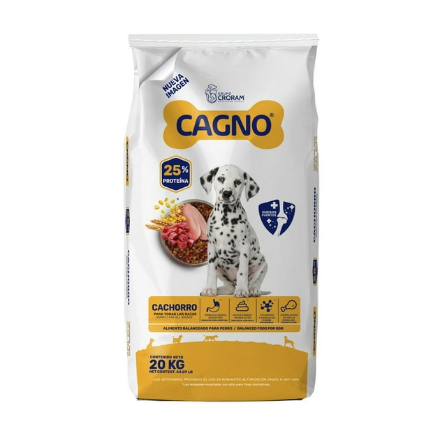Alimento Cagno 20 Kg Para Perro Cachorro Todas Las Razas
