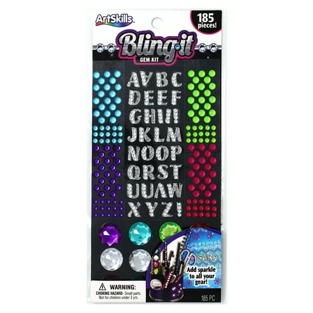 UPC: 0672125042892 | ArtSkills Assorted Round Flat Back Rhinestone Gem and .5  Letter Stickers  for Craft Projects  185 Pieces