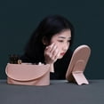 thumbnail image 3 of Cosmetics Box  Portable Makeup Box with LED Lighted Mirror for Travelling  Multi-purpose Makeup Organizer Carrying Case  Pink   Travel Size, 3 of 6