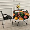 thumbnail image 7 of Coolnut 60" Thanksgiving Pumpkin Round Tablecloth, Waterproof Stain and Wrinkle Resistant Washable Decorative Table Covers for Kitchen Dining Tabletop Party Outdoor Picnic, 7 of 7