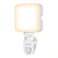 thumbnail image 2 of LED Pocket Light Portable Rechargeable Mini Fill Light for Video Recording Makeup Camera Laptop Selfie Light,B,1 x Selfie Light 1 x USB Cable 1 x Clip,White, 2 of 9