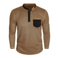 thumbnail image 2 of pstuiky Camisas casuales de manga larga para hombre, Sudadera informal deportiva de manga larga y cuello redondo para hombre Tops de talla grande para hombre s, 2 of 8