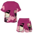 thumbnail image 3 of Invader Zim Summer Home Suit For Womens Short-Sleeved Pajama Set 2pcs Loungewear Soft Sleepwear T-Shirts Tee Shirt Top And Short Sleeping Pants, 3 of 8