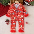 thumbnail image 2 of mgoYE Newborn Christmas Sleepers Baby Girl Christmas Satin Pajamas With Feathers Infant Pajamas Romper Jumpsuit Girl Pjs Size 12-18 Months, 2 of 9
