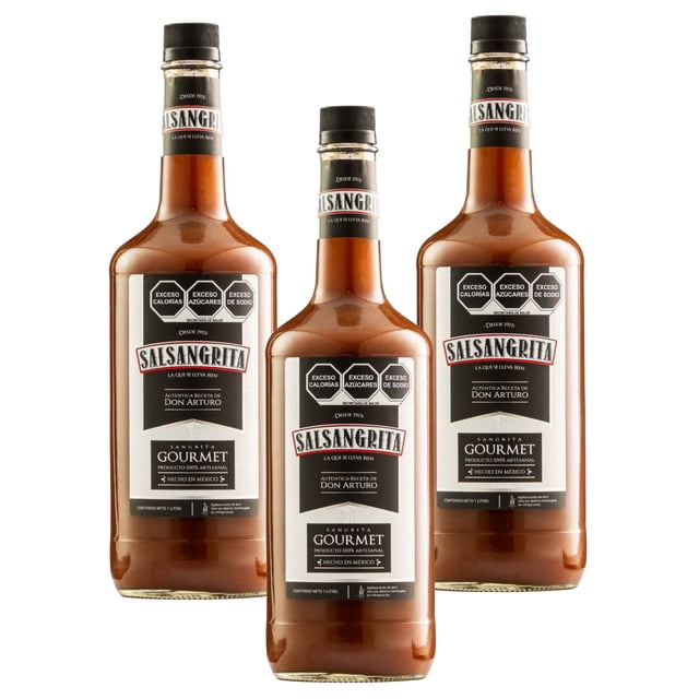 Tripack Sangrita Salsangrita Gourmet 1000 Ml Salsangrita Sangrita
