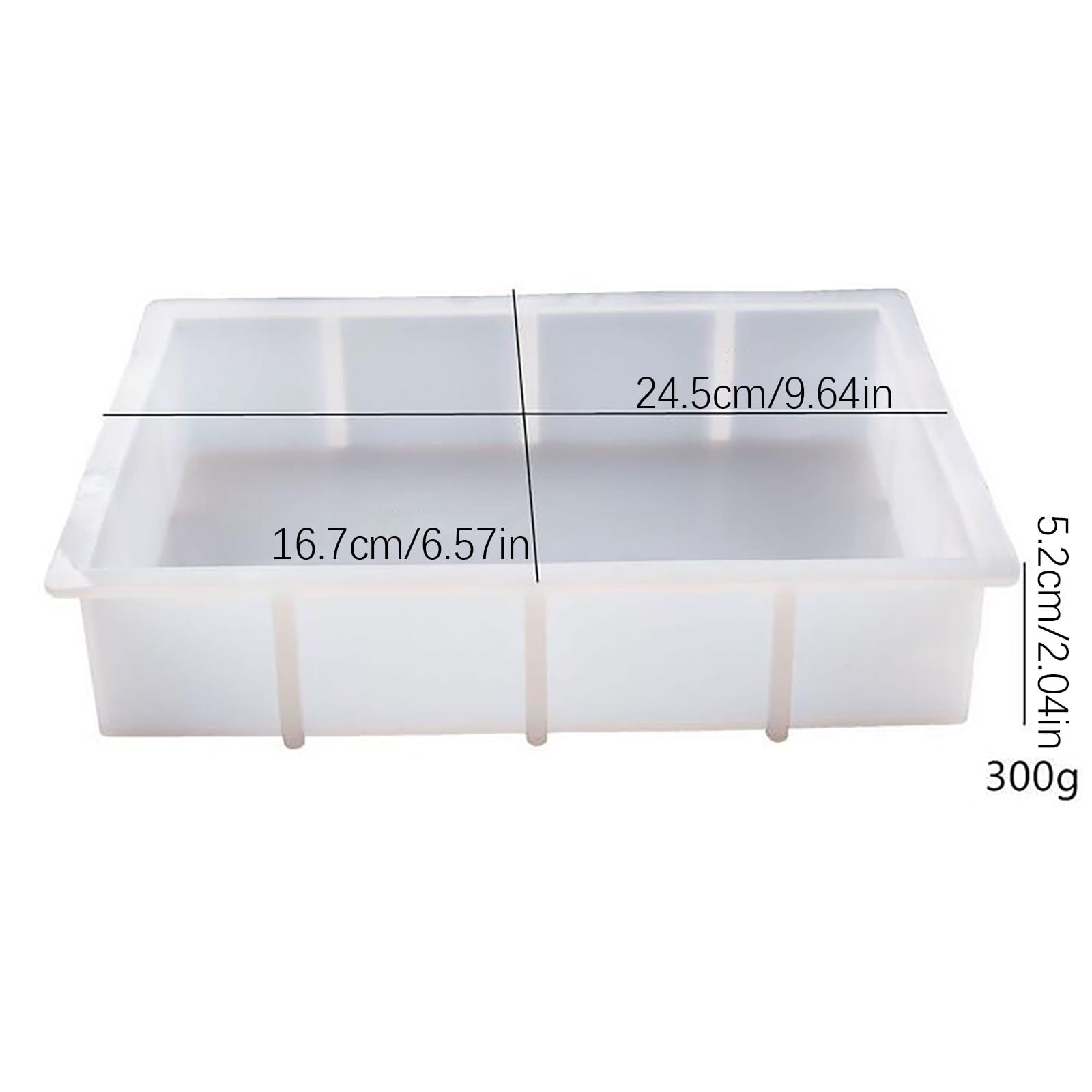 Resin Molds Silicone,6.5x9.6x2inch Rectangle Epoxy Resin Casting Craft Mold for Flower Bouquet Preservation,Large Silicone Molds for Resin Casting Craft(E)