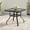 Square L35"xW35" Black, variant on STARY Patio Dining Table 35"x35", Square Outdoor Dining Table with 1.57" Umbrella Hole for Patio Graden Backyard and Poolside