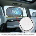 thumbnail image 4 of KUIFORTI Butterfly Car Window Shades for Side Window, Rear and Side Window Sun Shade for Truck, Sedan, Van, 20.47"x12.59" Glare Shield and UV Rays Protection for Your Child, 4 of 8