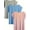 Blue+Pink+Gray, variant on ZEHJUHAN Women's 3-Pack V-Neck Short Sleeve T-Shirts, Soft Solid Color Casual Tops for Daily Comfort & Layering