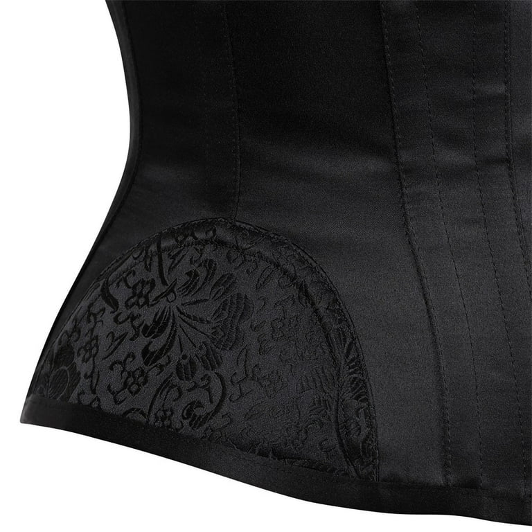 YWDJ Womens Shapewear Women Court Corset Body Shaping Clothes Shapeware  Gothic Retro Girdle With Straps And Chest Support Black XS 