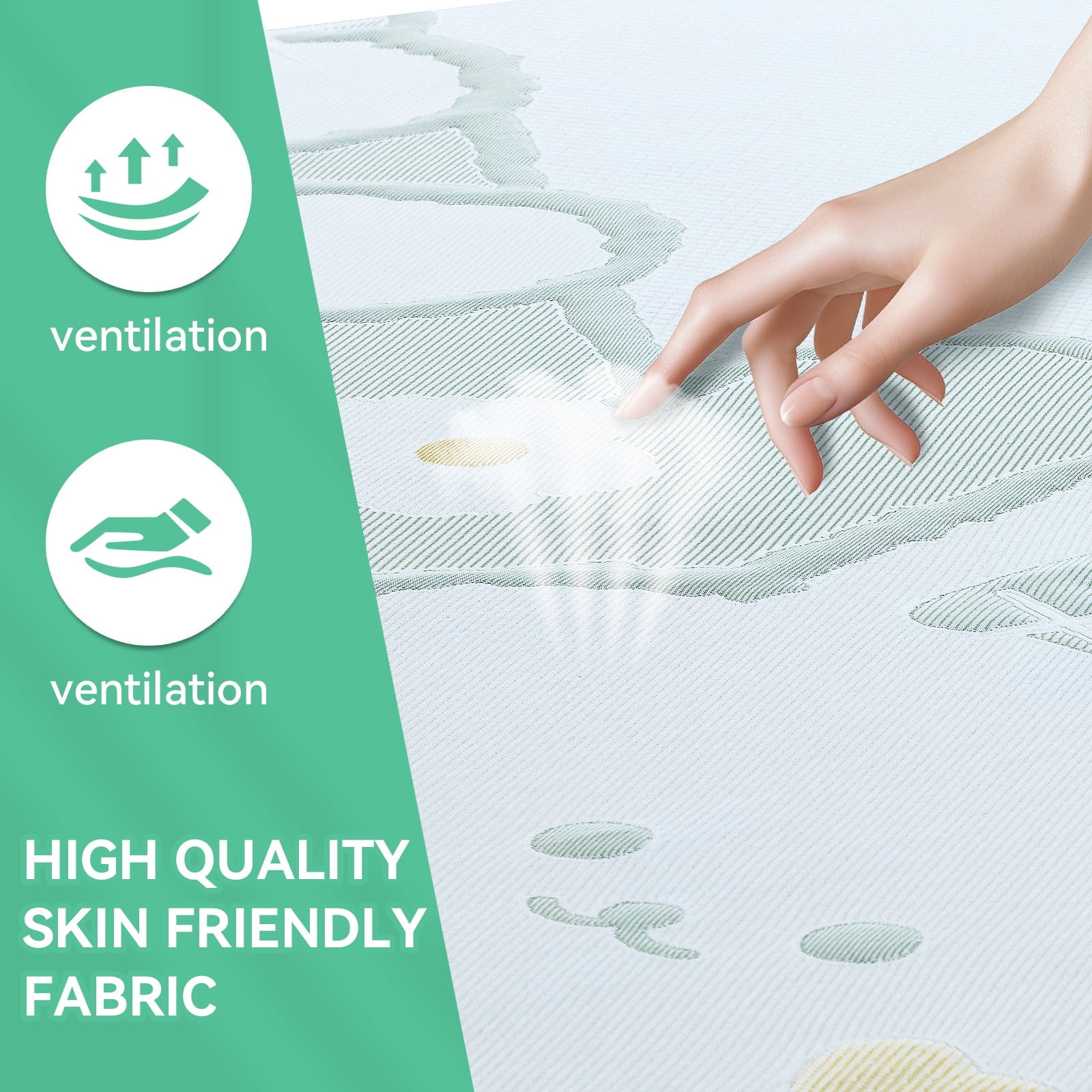 VFD 5" Gel Memory Foam Mattress, Medium Feel, Twin-XL