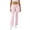 Light pink, variant on longantii Wide Leg Sweatpants for Women Fold-Over Flare Leggings Stretch Slim Bootleg Yoga Pants Gym Outdoor Pants Black L