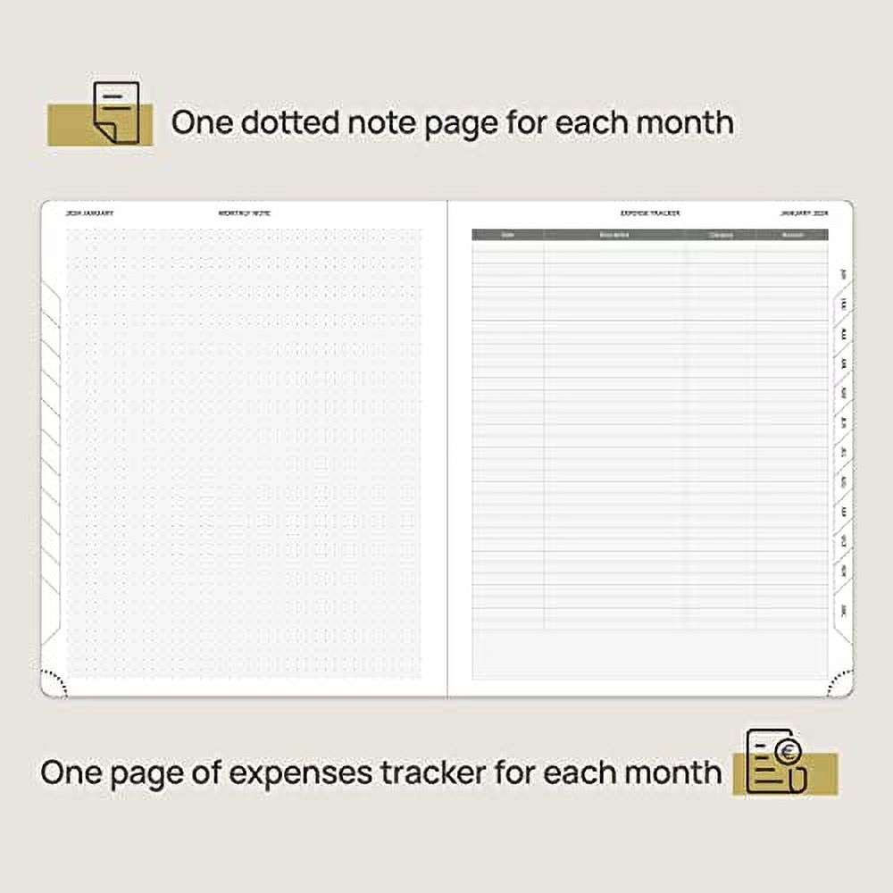 POPRUN Monthly Planner 20242025 (6.5'' x 8.5'') 18Month Calendar Book