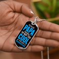 thumbnail image 5 of Personalized Your Grandson Custom Name Dog Tag Necklace Love Grandma Grandpa Birthday Xmas Military Graduation Christmas Gifts - Graphic Military Dog Tag Necklace (Optional Personalized Engraving), 5 of 5