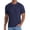 Dark Blue, variant on Casual Mens Polo Shirt Short Sleeve Knit Solid Shirt Solid Pullover Relaxed Fit Collared Textured Tops
